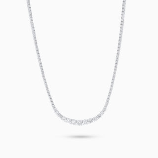 Cosmic Aurora Necklace, White Gold and Diamonds