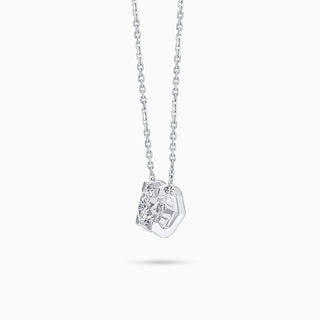Compositions Signature Round Diamond Solitaire Necklace in 18K White Gold (2ct. tw.)