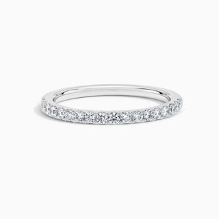 Lumière Micro-prong Diamond Wedding Band in 18K White Gold (0.33 ct. tw)