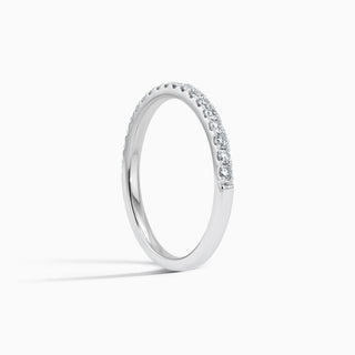Lumière Micro-prong Diamond Wedding Band in 18K White Gold (0.33 ct. tw)