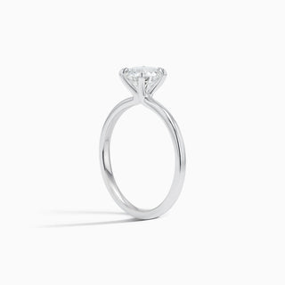 Classic 1 ct. Lab Diamond Solitaire Ring in 18K White Gold size 6.5