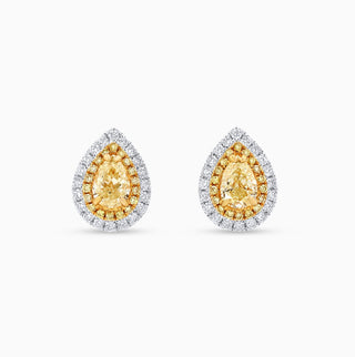 Starlight Venice earrings with white gold and yellow and white diamonds