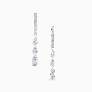 Cosmic Divine Earrings, White Gold and Diamonds