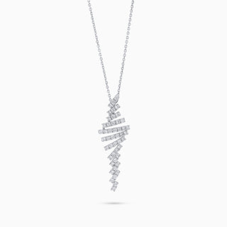 Cosmic Sway Necklace, White Gold and Diamonds