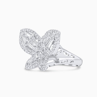 Flora Butterfly Ring, Gold and Diamonds
