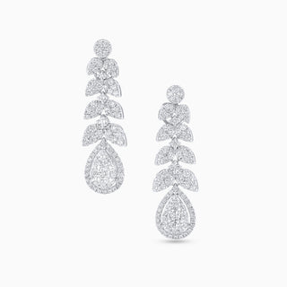 Flora Bella Earrings, Gold and Diamonds