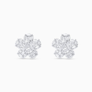 Flora le Fleur Studs, White Gold & Diamonds