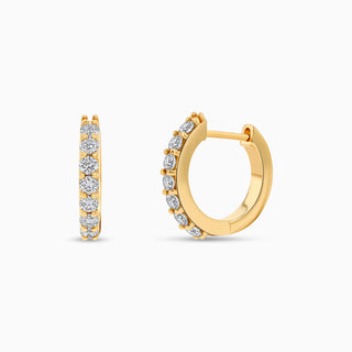Aurora Diamond Huggies in 18K Yellow Gold (0.55ct. tw)