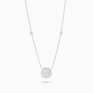 Seamless Raisa Necklace, White Gold and Diamonds