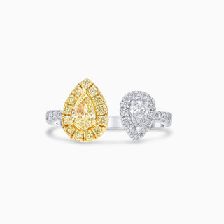 Starlight Harmonia Ring, White Gold and Yellow, White Diamonds