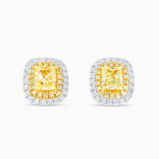Starlight Intensity Earrings, White, Yellow Gold and Diamonds