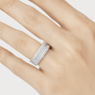 Deco Classic Ring, White Gold and Diamonds
