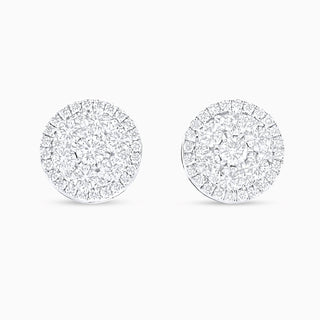 Seamless One Earrings, White Gold and Diamonds