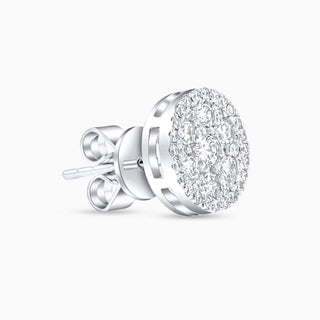 Seamless One Earrings, White Gold and Diamonds