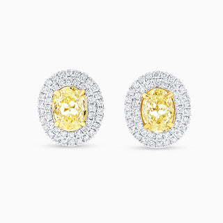 Starlight Lumina Earrings, White Gold and Diamonds