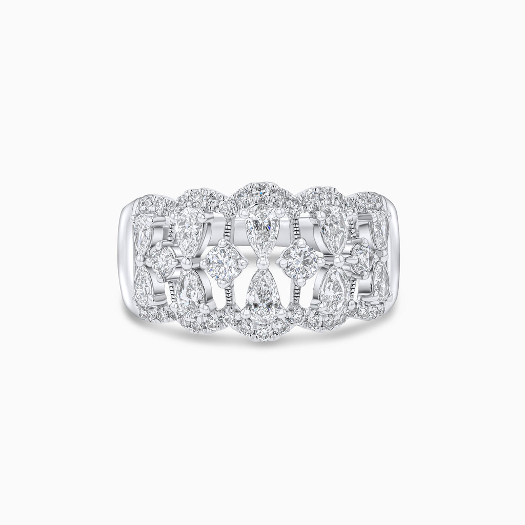 Cosmic Spaces Ring in 18K White Gold and Diamonds – Compositions