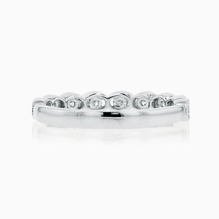Seamless Band, 18K White Gold & Diamonds