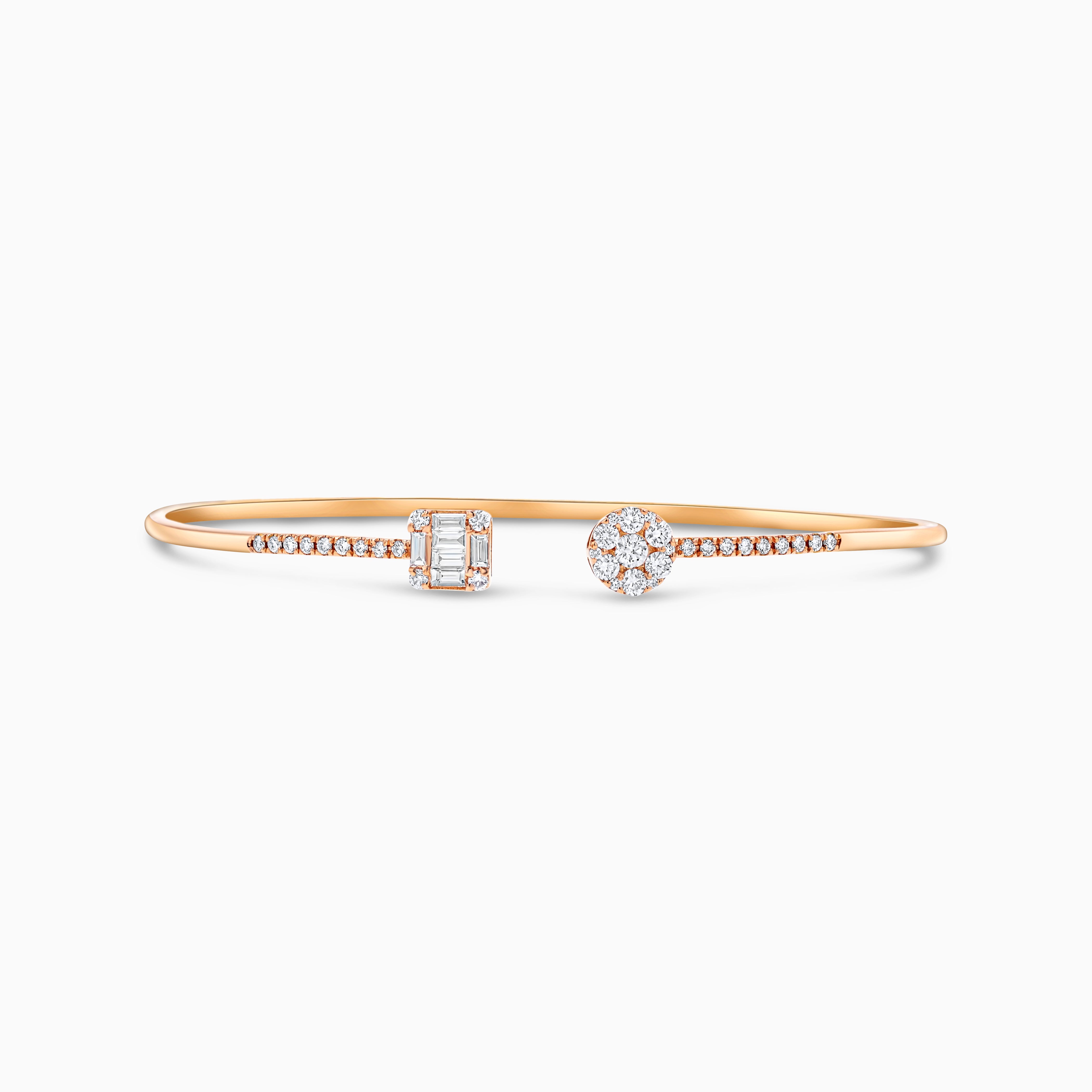 Flora 18k diamond bracelet in 18k rose gold