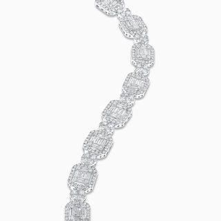 Deco Protege Bracelet, White Gold and Diamonds