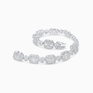 Deco Protege Bracelet, White Gold and Diamonds