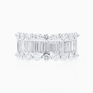 Deco Divine Ring, White Gold and Diamonds