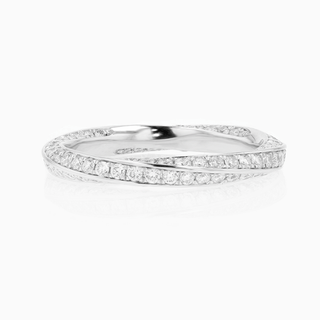 Seamless Aqua Ring, White Gold and Diamonds