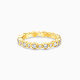 Seamless Bubbles Ring in 18K Yellow Gold and Diamonds