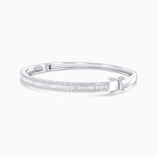 Seamless Bangle, 18K White Gold and Diamonds (1.78ct. tw.)