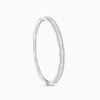 Seamless Bangle, 18K White Gold and Diamonds (1.78ct. tw.)