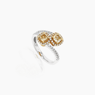 Starlight Duo Ring, 2-Tone Gold and Diamonds