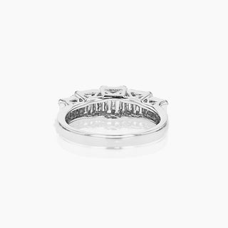 Deco Lucid Ring, White Gold and Diamonds
