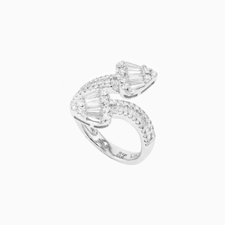 Deco Cupid Ring, White Gold and Diamonds