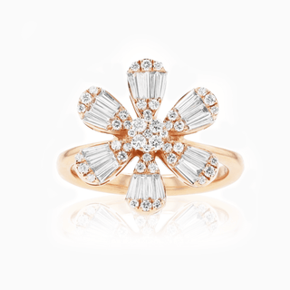 Flora Ring, Rose Gold and Diamonds