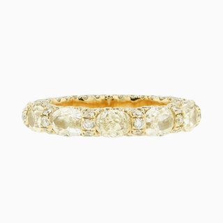 Starlight Eternity Ring, Yellow Gold and Diamonds